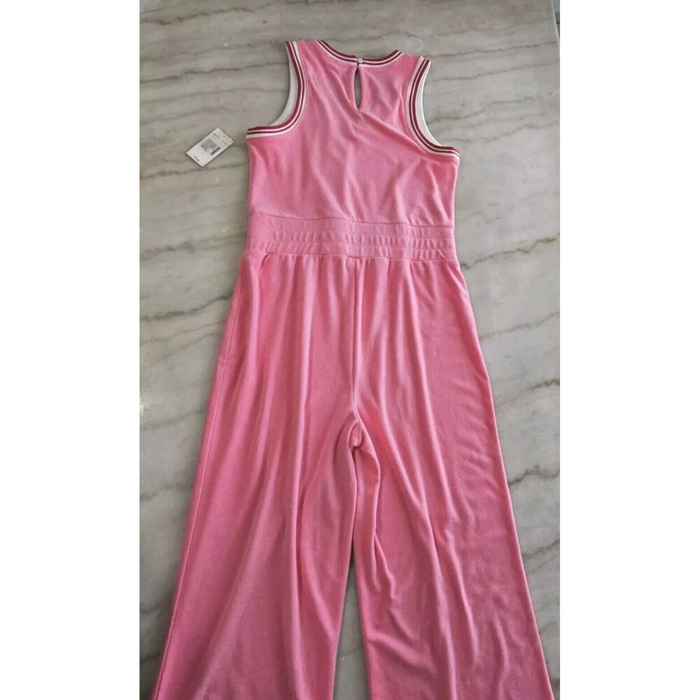 NWT Juicy Couture Light PINK Terry Capri Length Jumpsuit, New - Picture 5 of 16